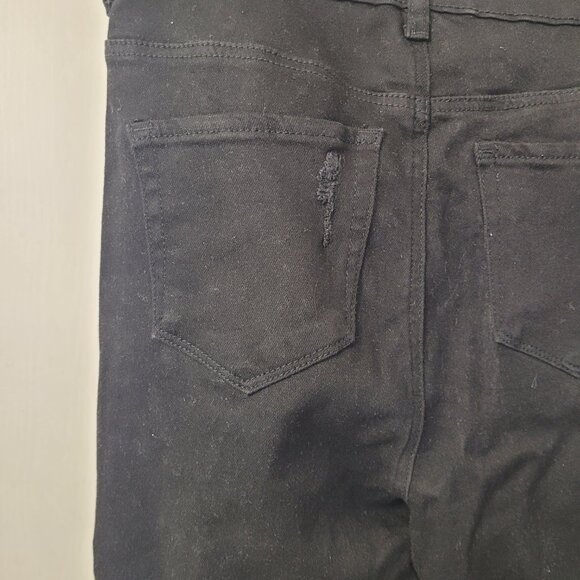 Wax Jean Collection - Black Women Distressed Stretched Jeans - Size 13/31 - Picture 11 of 15
